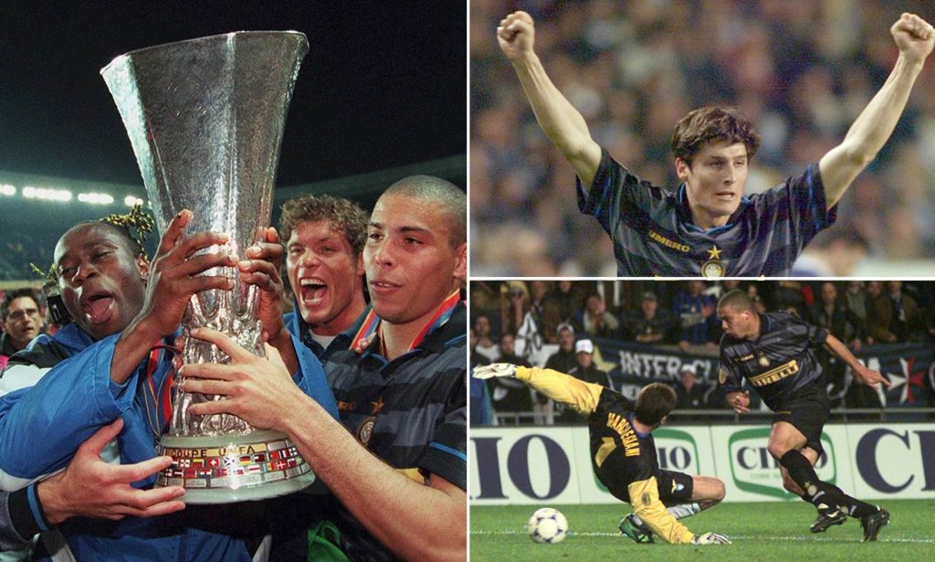 Luego de cuatro años sin conocer un título finalmente el Inter de Milán 1997/1998 conseguía la tan ansiada Copa de la UEFA contra uno de sus clásicos rivales la Lazio.