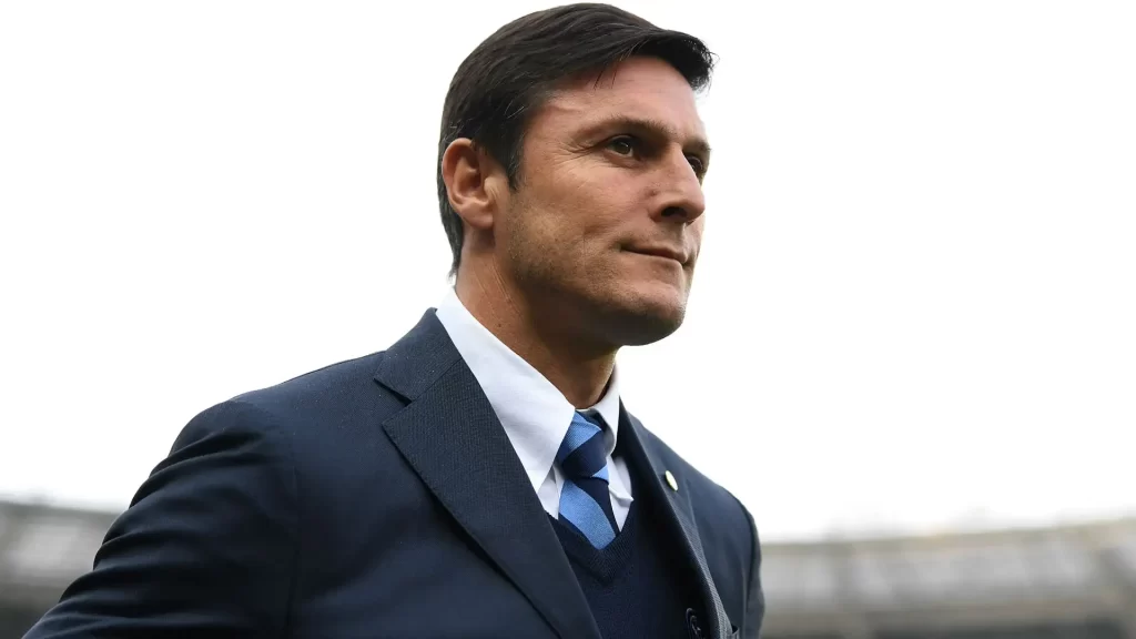 Javier Zanetti, actual dirigente del Inter de Milán