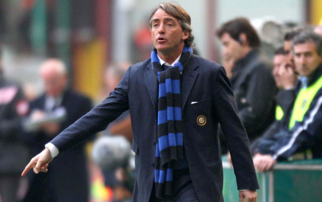 Roberto Mancini director técnico del Inter de Milán 2005